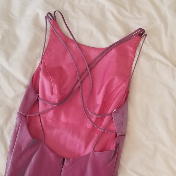 Pink / Lavender Floor Length Formal Prom Dress - Picture 2 of 7